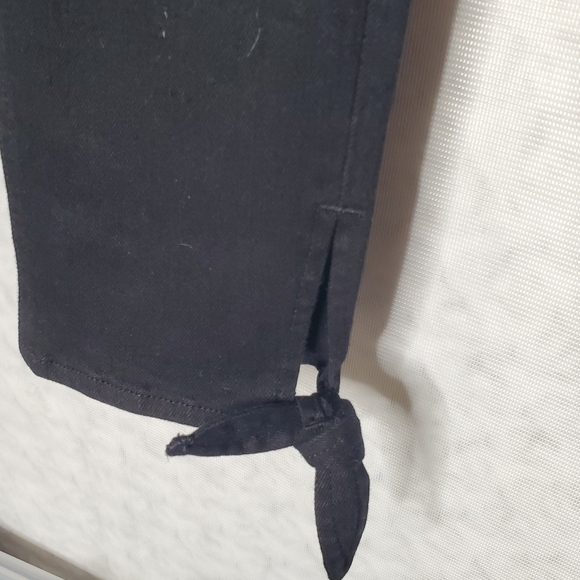 Rag & Bone Black Ankle Bow Jeans - Picture 4 of 8